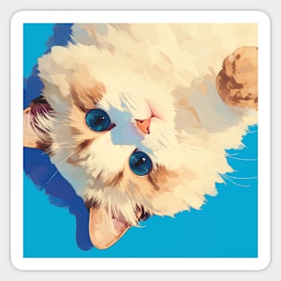 Blue-eyed Fluff V Sticker